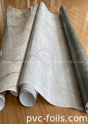 Film decorativo in PVC a rotoli di marmo per la laminazione piatta
