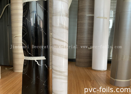Rollo di pellicola a membrana in PVC di marmo bianco per la decorazione della tavola