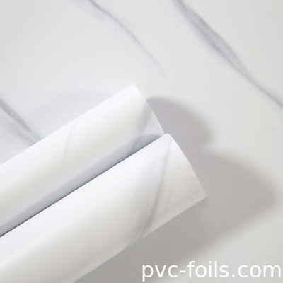 Rollo di foglio di mobili in PVC a marmo personalizzato per la laminazione e l' avvolgimento