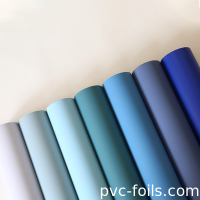 Monocolore Pvc Decorative Foil Roll For Cabinet Doors Membrane Pressing