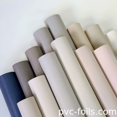 Rollo di foglio decorativo in PVC per la superficie dei mobili, tessuto in rilievo