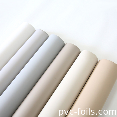 Film antiimpronte digitali in PVC a colori solidi per porte a membrana