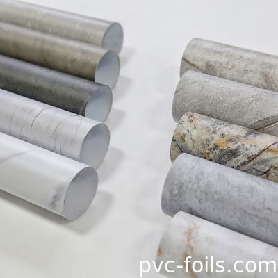 Nuovo marmo di design PVC foglio decorativo per la laminazione, membrana stampa