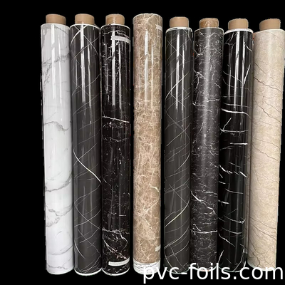 Nuova pellicola di laminazione in PVC a modello di marmo per la decorazione delle superfici interne