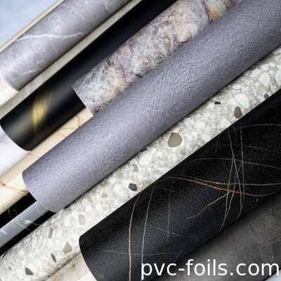 Nuovo marmo di design di pellicola di membrana di PVC per il rivestimento del mobile