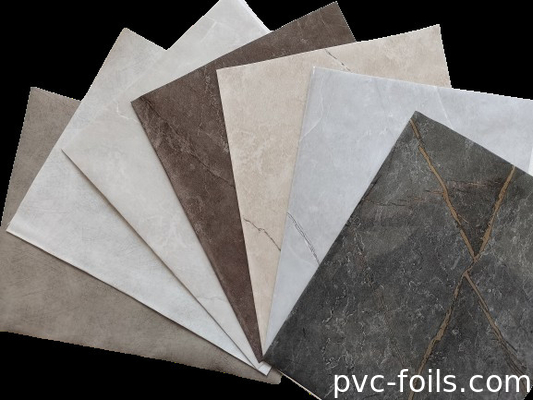 Film di avvolgimento PVC ad effetto marmo su misura per la decorazione delle coperture dei mobili