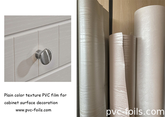 Film decorativo in PVC a colori chiari per la decorazione della superficie degli armadi