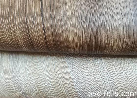 Film per mobili in PVC a grana di legno in rilievo in 3D per interni personalizzati