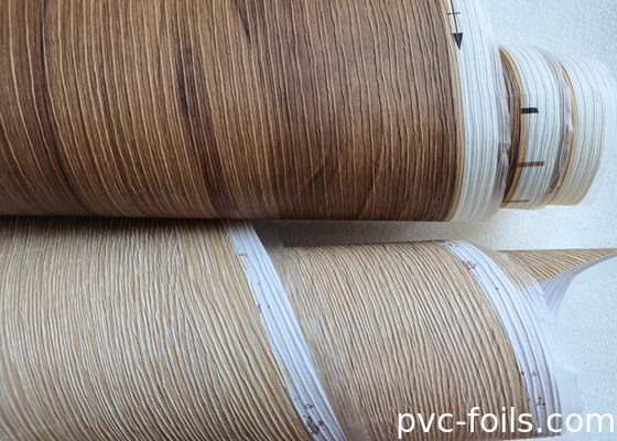 Film per mobili in PVC a grana di legno in rilievo in 3D per interni personalizzati