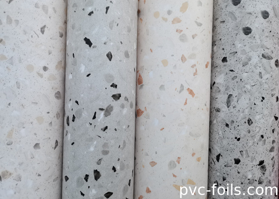 Film di laminazione in PVC in marmo bianco per la finitura in pietra sul bancone