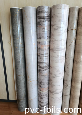 1400 mm pellicola in PVC di marmo lucido per applicazioni di stampa a membrana a vuoto