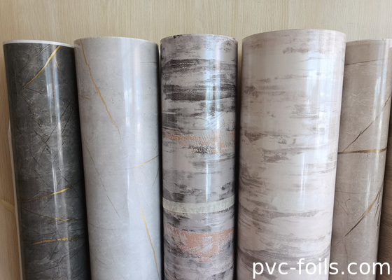 1400 mm pellicola in PVC di marmo lucido per applicazioni di stampa a membrana a vuoto