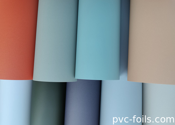 Pellicola decorativa in PVC a colori solidi a tocco morbido per prese a vuoto e porte a membrana