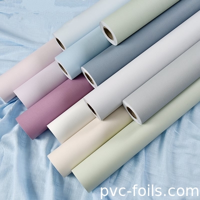 Film decorativo in PVC a colori solidi a tocco morbido per porte e armadi a membrana