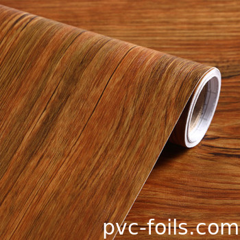 Modello di legno autoadesivo di pellicola di PVC per interni decorativi pellicola di vinile per MDF