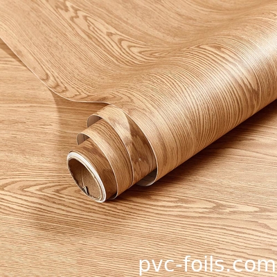 Cina Fabbrica all'ingrosso Modello di legno naturale Film di PVC autoadesivo in vinile per decorazioni di mobili