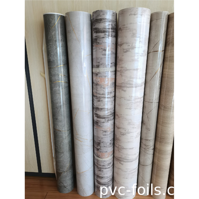 Fogli di membrana in PVC ad effetto marmoreo ad alto lucido per la decorazione degli interni