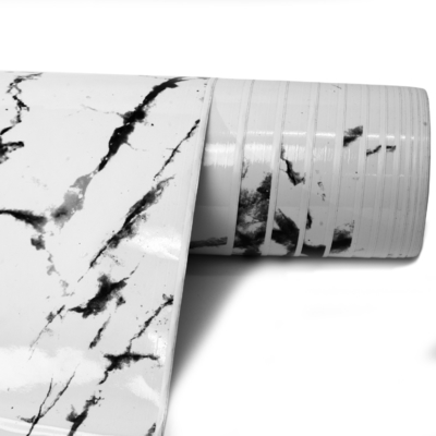 Adesivi in vinile in PVC di marmo di alta lucentezza resistenti all'acqua e durevoli