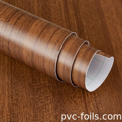 Lunghezza regolabile del rotolo Fogli decorativi in PVC a modello di noce resistente agli acidi 30m-50m