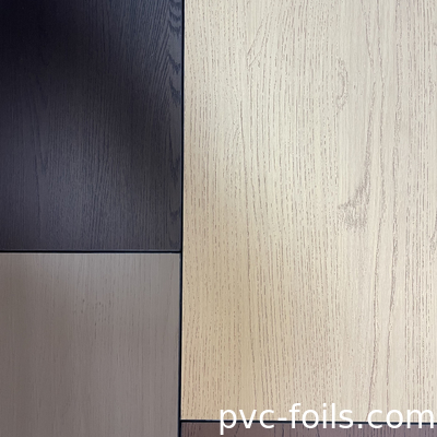 0.14mm PVC Decorative Laminating Film Tessitura in legno Film in rilievo Disegno in legno per foglio laminato