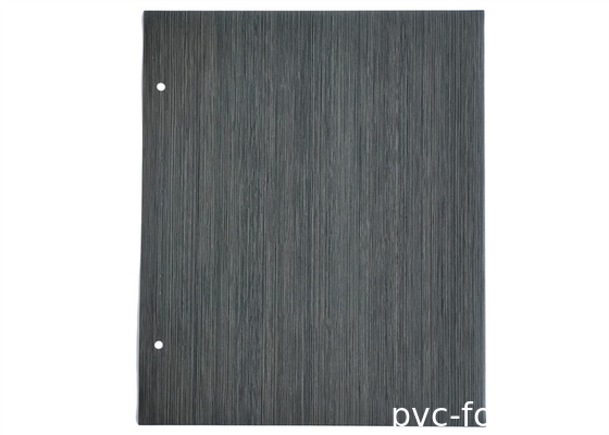 Fogli decorativi in PVC in graino di legno nero in rilievo per porta armadio MDF