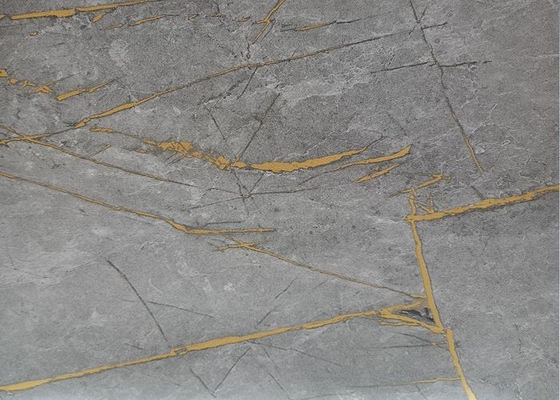 foglio di PVC decorativo di 0.50mm per la copertura di alto grano del marmo di rivestimento di lucentezza della mobilia