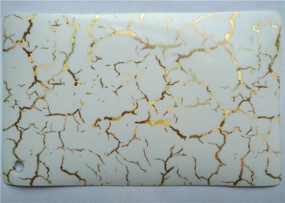 Il modello decorativo bianco del film del PVC di lucentezza 0.1mm alta 0,2 millimetri ha stampato