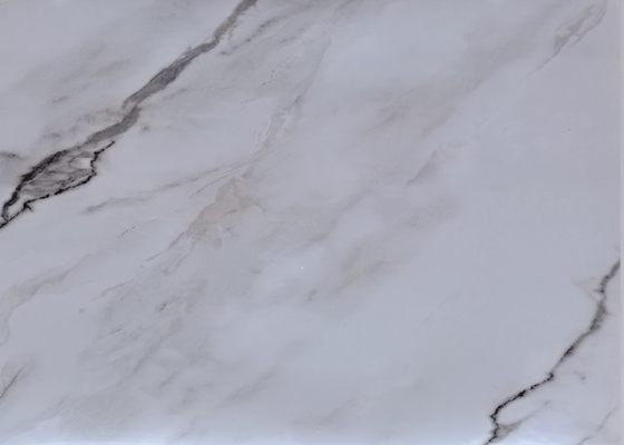Alto grano del marmo del film del PVC di lucentezza della laminazione per la porta del Governo della mobilia