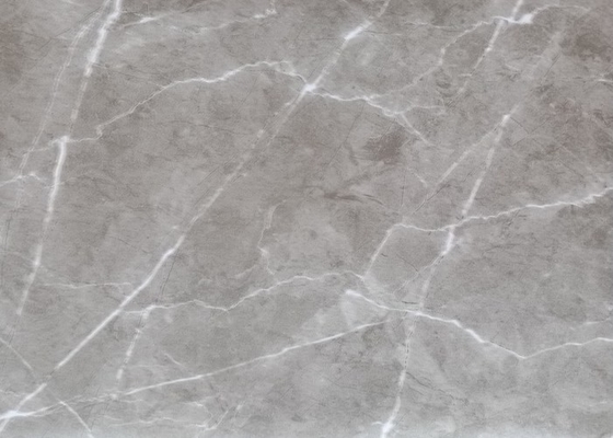 Film del PVC di Grey Marble High Gloss per il pannello di parete del MDF