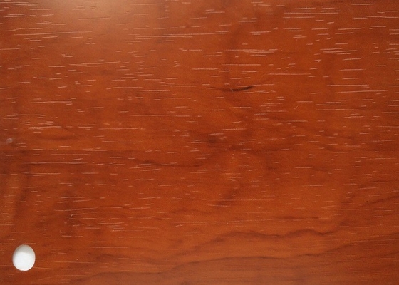Stagnola di legno della membrana del PVC di colore di Apple per la larghezza superiore 1400mm delle porte