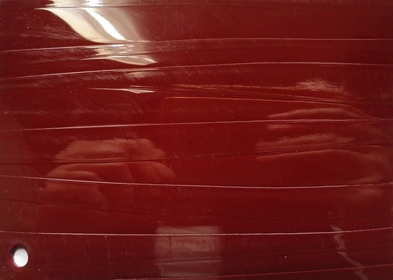 Stagnola impressa rossa della membrana del PVC 3D per la decorazione interna della mobilia