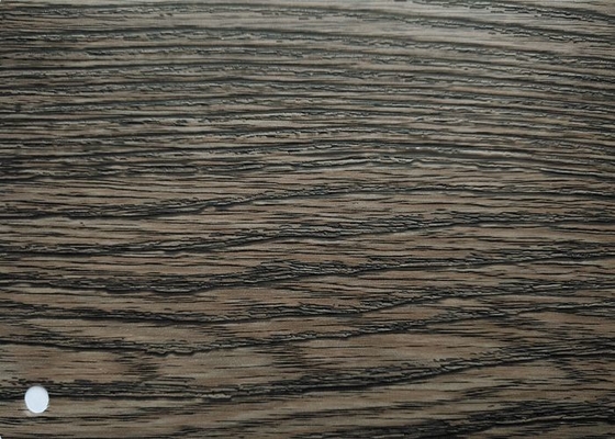 Pellicola decorativa in PVC di legno scuro ignifugo per il profilo di avvolgimento del telaio della porta
