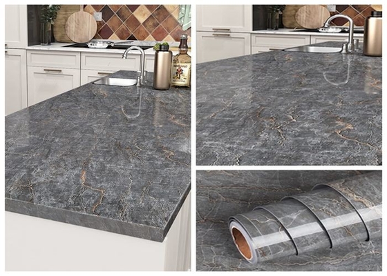 Film adesivo di Matt Grey Kitchen Worktop Vinyl Self per i Governi dei controsoffitti