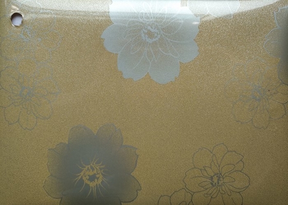 Il fiore ha stampato l'armadio da cucina autoadesivo del film 0.15mm 0.2mm del PVC