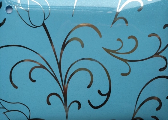 Il fiore ha stampato l'armadio da cucina autoadesivo del film 0.15mm 0.2mm del PVC
