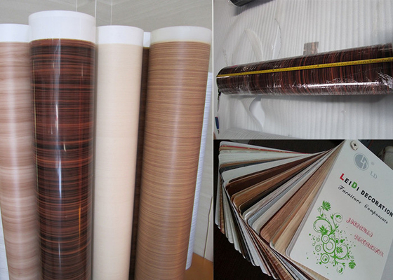Fogli di mobili in PVC in legno in rilievo per la decorazione del pannello di particolato 0,15-0,30 mm