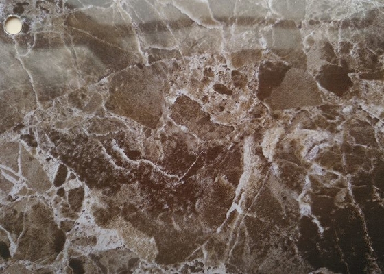 Film decorativo del PVC di effetto di marmo su ordinazione per lo spostamento del davanzale della finestra