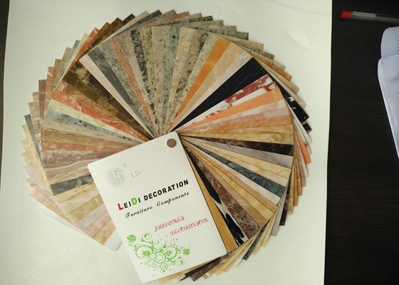 Design decorativo in marmo lucido con film in PVC spesso 0,50 mm per copertura del tavolo