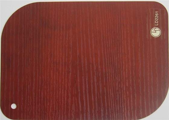 Involucro decorativo del tubo della tenda della stagnola del film del PVC del grano di legno non adesivo