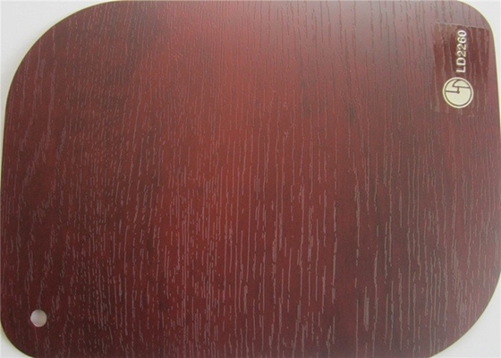 Involucro decorativo del tubo della tenda della stagnola del film del PVC del grano di legno non adesivo