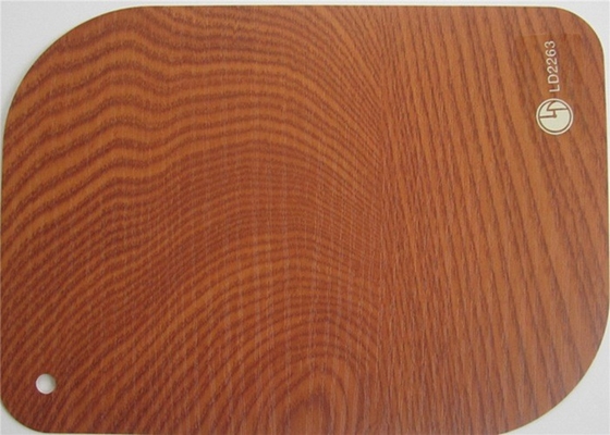 Stagnola di legno opaca della membrana del PVC di effetto 3D per la decorazione del guardaroba